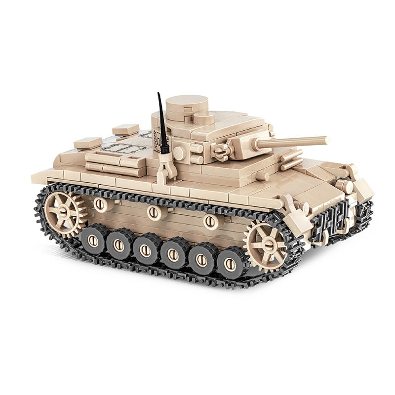 Constructor II Wojna Światowa Czołg Panzer III 292 części Cobi COBI-2712 - obrazek 6