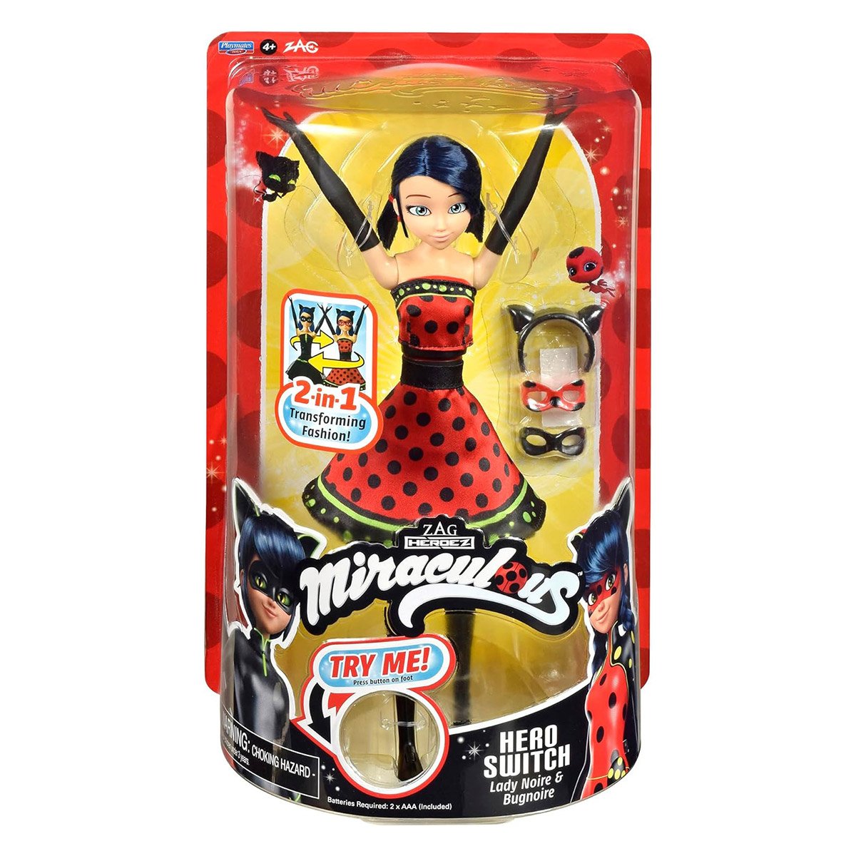 Lalka interaktywna Transformacja projektanta Seria Lady Bug Lady Bug i Super Cat Miraculous 50414 - obrazek 6