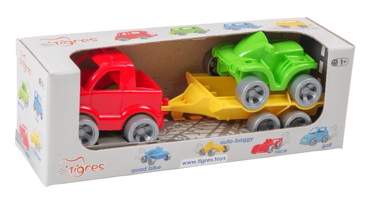 Zestaw samochodowy "Kid cars Sport" 3 szt. (pickup quad)