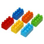 Zestaw konstrukcyjny "Mini Blocks", 6 kolorów (6*3 cm), Tygrysy
