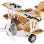 Metalowy samolot bezwładnościowy Same Toy Aircraft brązowy SY8016AUt-3