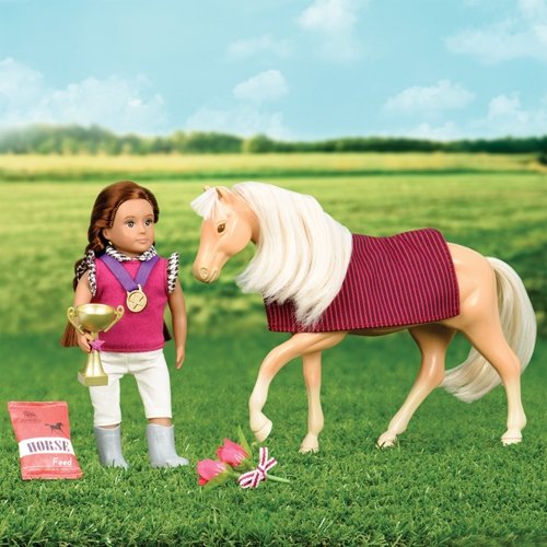 Zestaw do jazdy konnej dla lalki Lori LO37022Z - obrazek 2