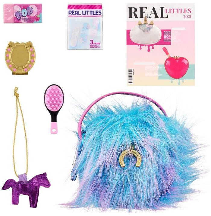 Zestaw zabawek niespodzianka Moose Real Littles S2 HB Fluffy Blue 25292/1 - obrazek 3