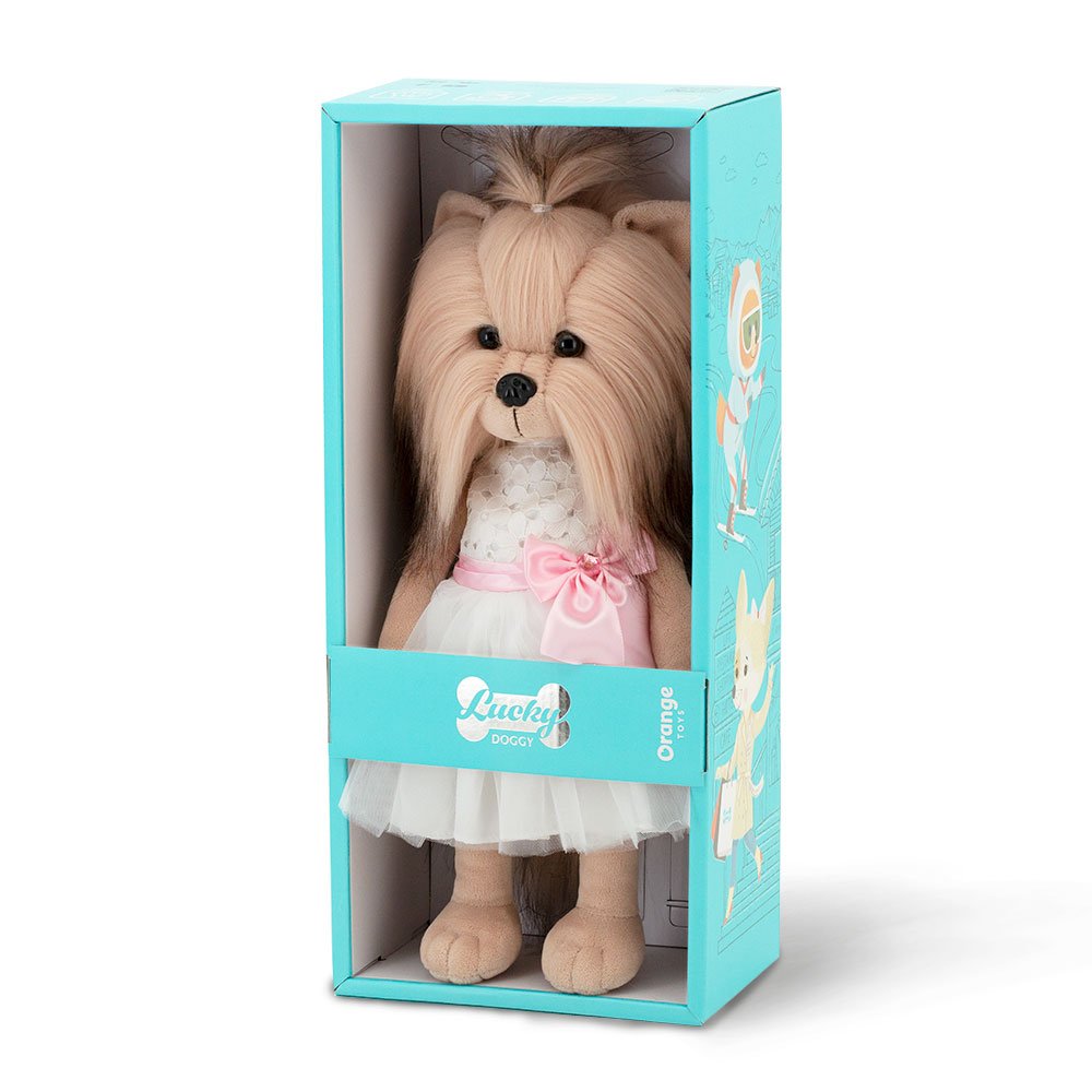 Miękka zabawka 37 cm Lucky Yoyo Elegance z ramką POMARAŃCZOWY Lucky Dog LD2/040 - obrazek 7