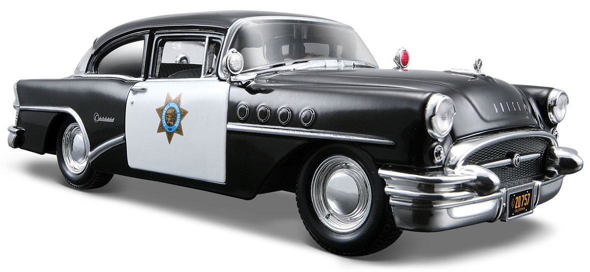 Model samochodu 1:26 1955 Buick Century czarny Maisto AKT-31295 czarny