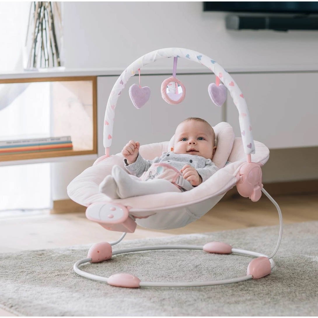 Fotelik bujany dla dziecka FreeON Restn Play Pink - obrazek 2