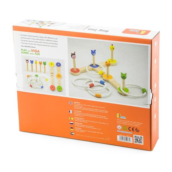 Zestaw do gry w rzucanie pierścieniami Viga Toys 50174 - obrazek 3