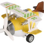 Metalowy samolot bezwładnościowy Same Toy Aircraft żółty SY8016AUt-1