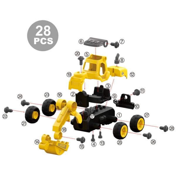 Koparka do kreatywnej pracy w przestrzeni z silnikiem elektrycznym LM8011-DZ-1 CJ-1365027 - obrazek 2