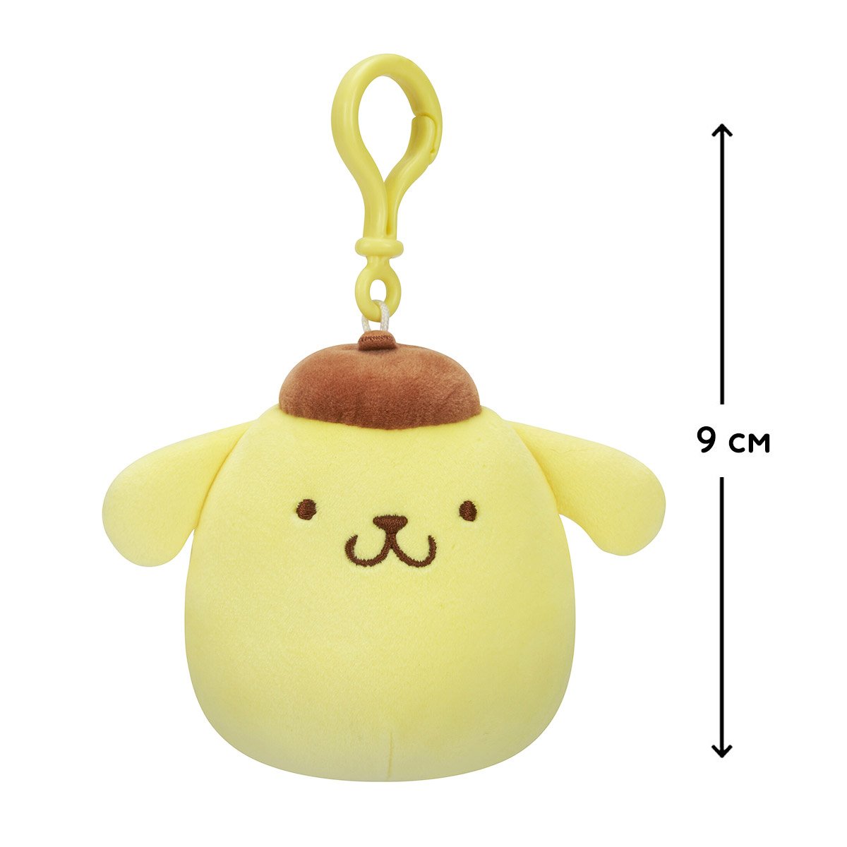 Pompompurin 9 cm Hello Kitty Squishmallows klipsowa miękka zabawka SQSN00273 - obrazek 3