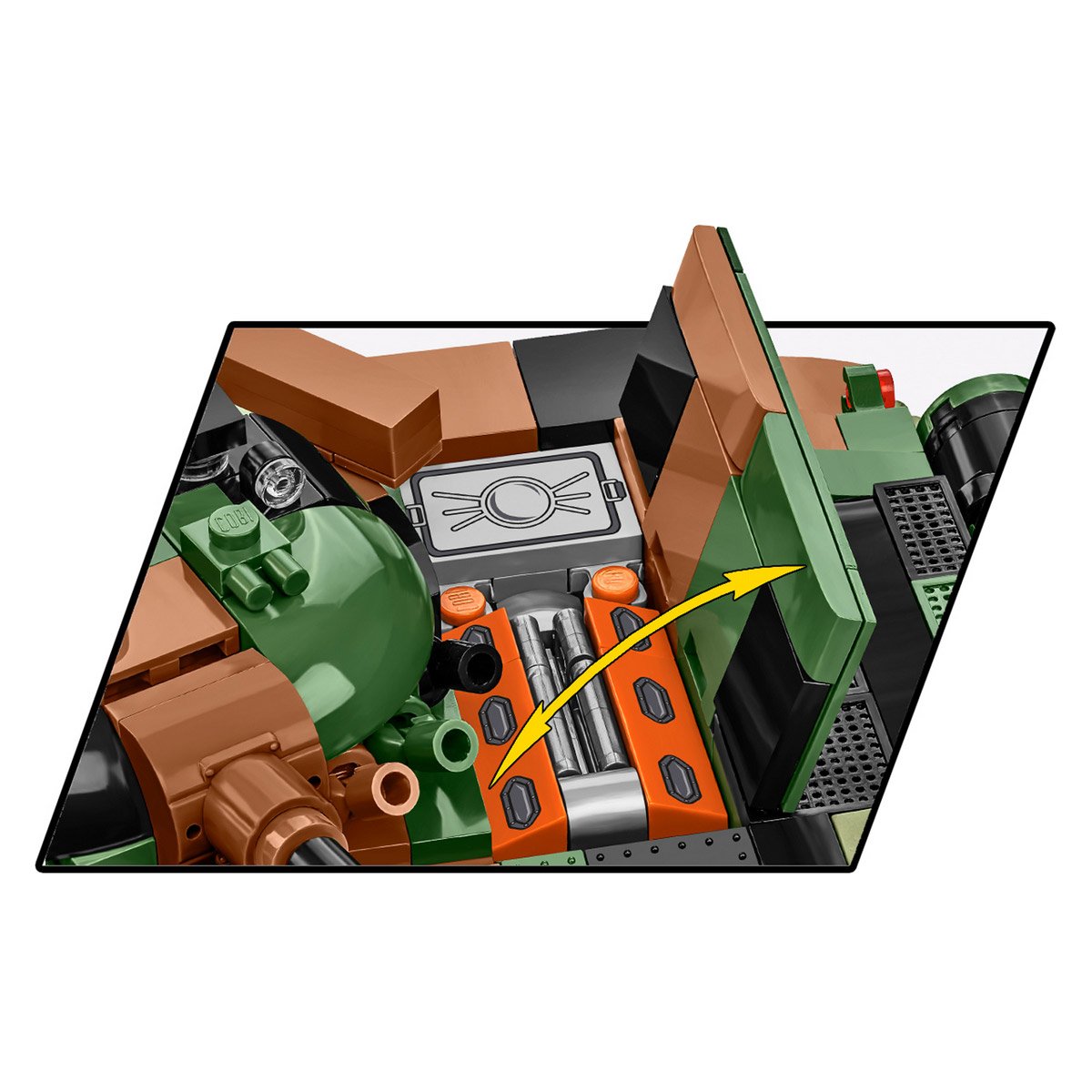 Konstruktor Czołg T-72 M1R UA/PL 724 części Cobi COBI-2624 - obrazek 9