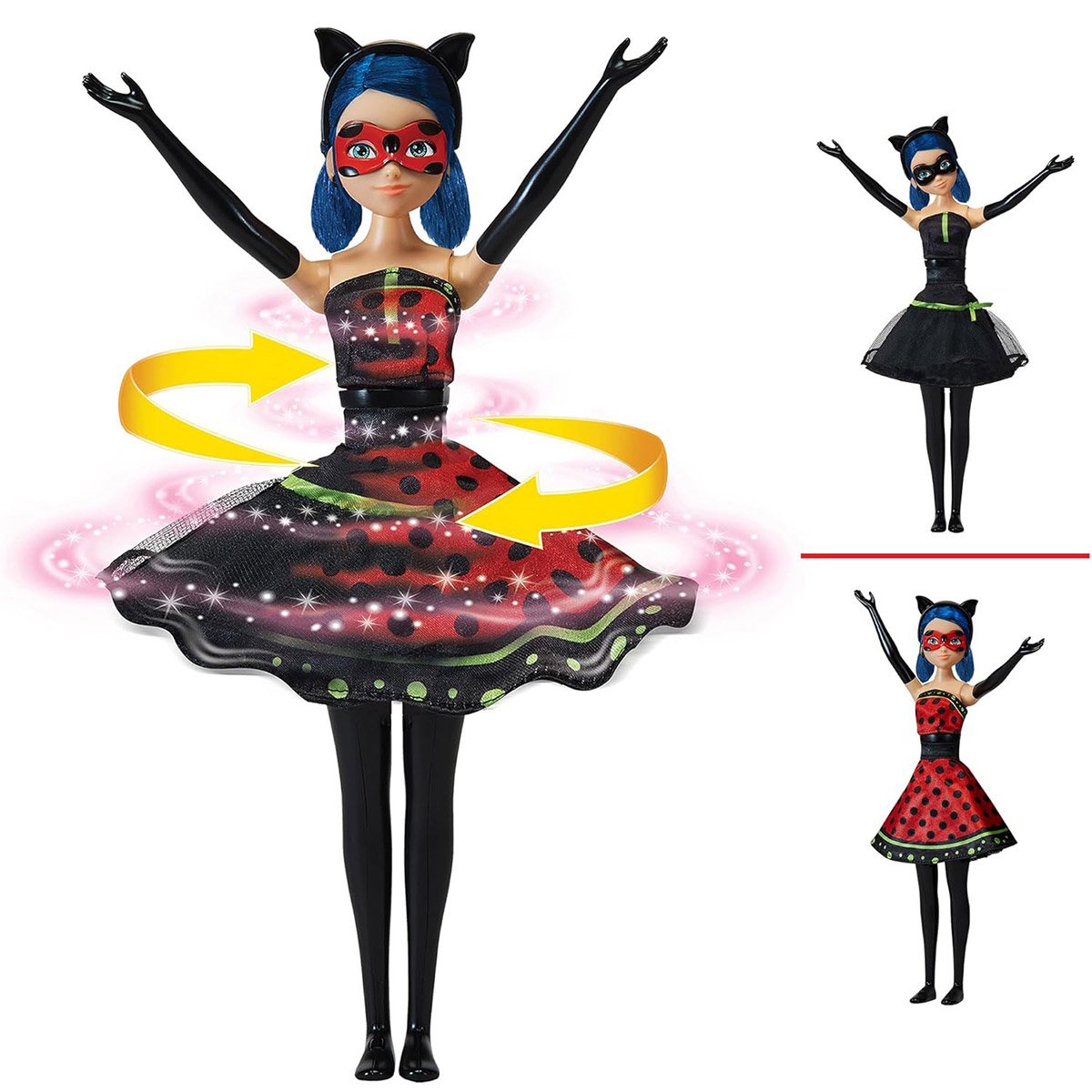Lalka interaktywna Transformacja projektanta Seria Lady Bug Lady Bug i Super Cat Miraculous 50414 - obrazek 2