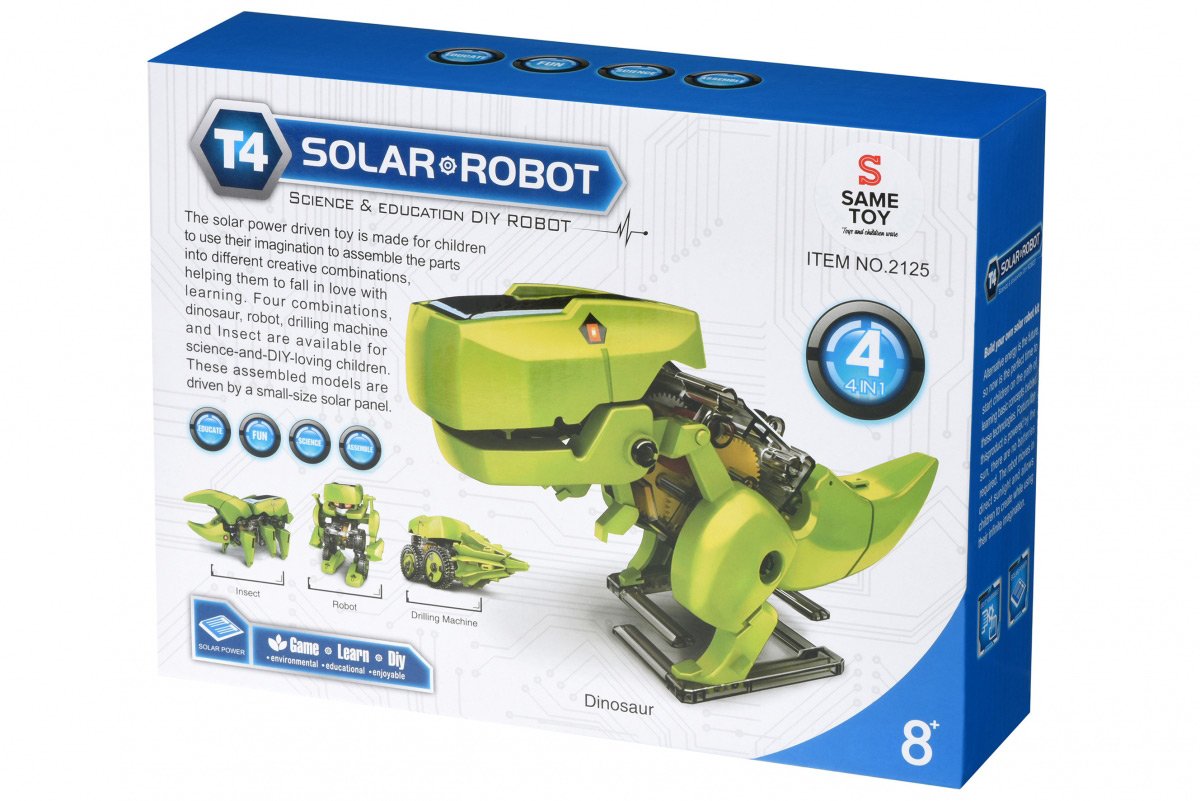 Same Toy Dinobot 4 w 1 robot budowlany zasilany energią słoneczną 2125UT