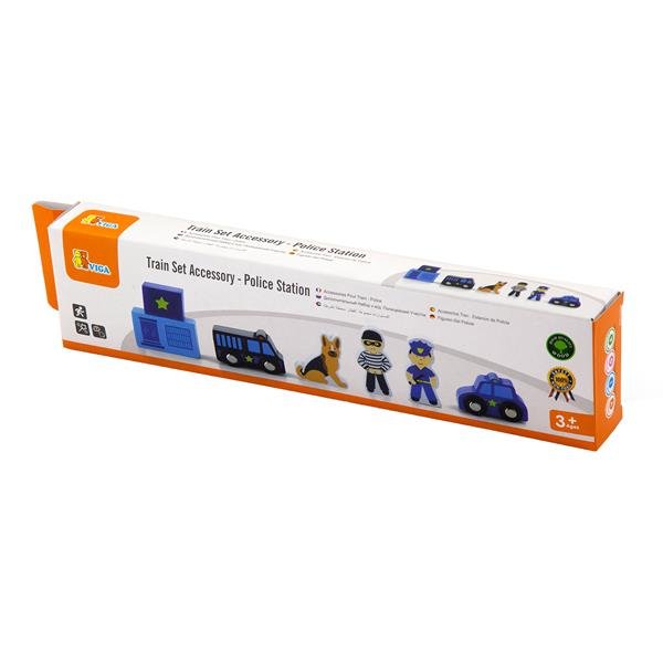Zestaw kolejowy Viga Toys Police Station 50814 - obrazek 2