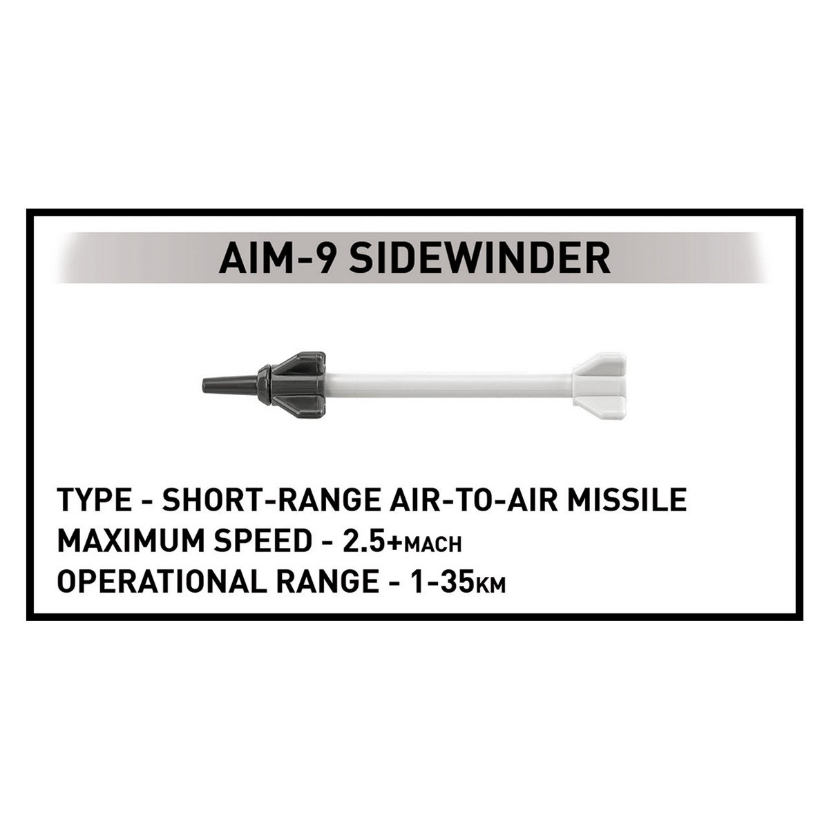Samolot konstruktorski F-16C Fighting Falcon UA 500 części Cobi COBI-5893 - obrazek 5