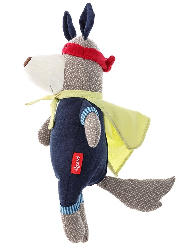 Soft toy sigikid Papa & Me Wolf superhero 35 cm 38697SK - obrazek 2