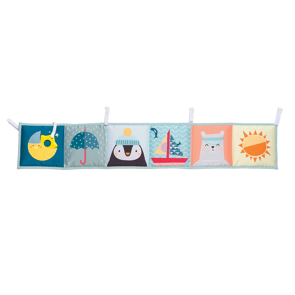 Edukacyjna składana książka z serii "Zabawne przygody zorzy polarnej" Taf Toys 12385 - obrazek 4