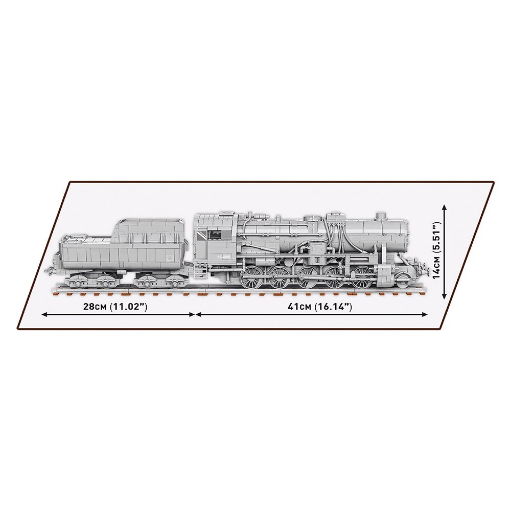 Lokomotywa Constructor COBI Kriegslokomotive Class 52 skala 1:35, 2476 części - obrazek 5