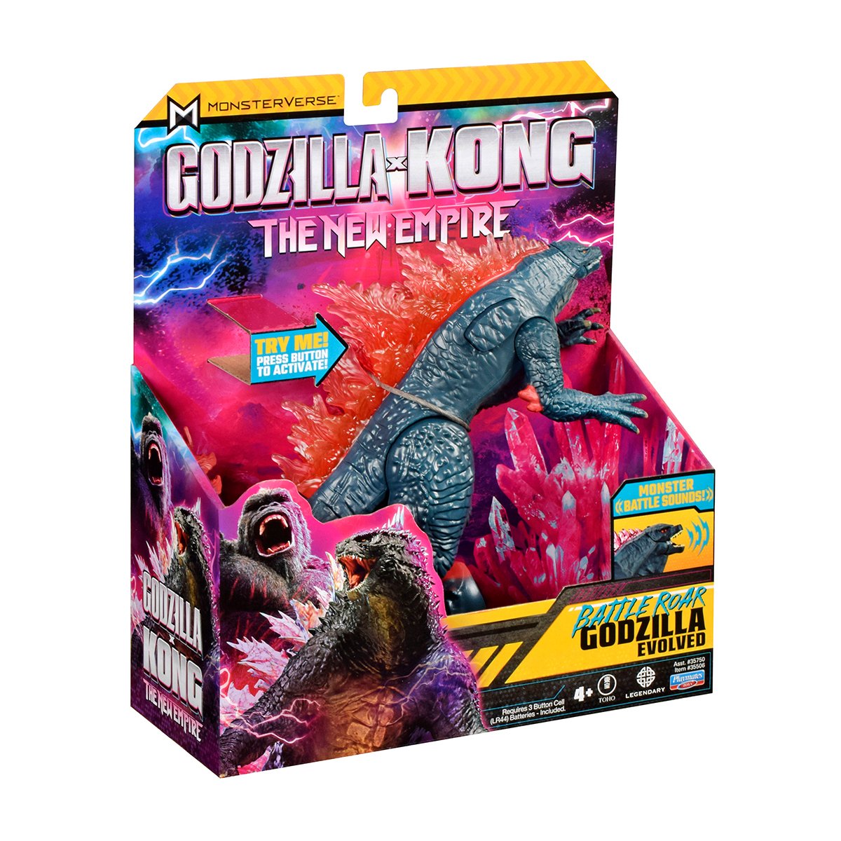 Figurka Godzilli gotowa do walki 18 cm, dźwięk Godzilla kontra Kong 35506 - obrazek 5