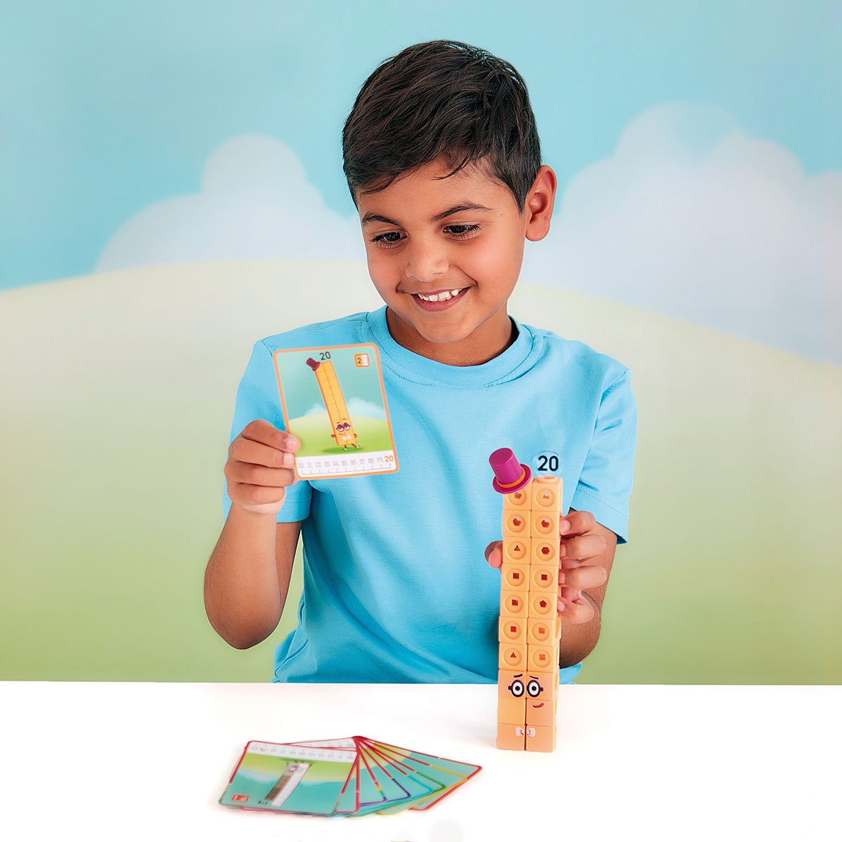 Zestaw gier edukacyjnych do nauki liczenia od 11 do 20. Seria Mathlink Numberblocks. Materiały edukacyjne LSP0950-UK - obrazek 7