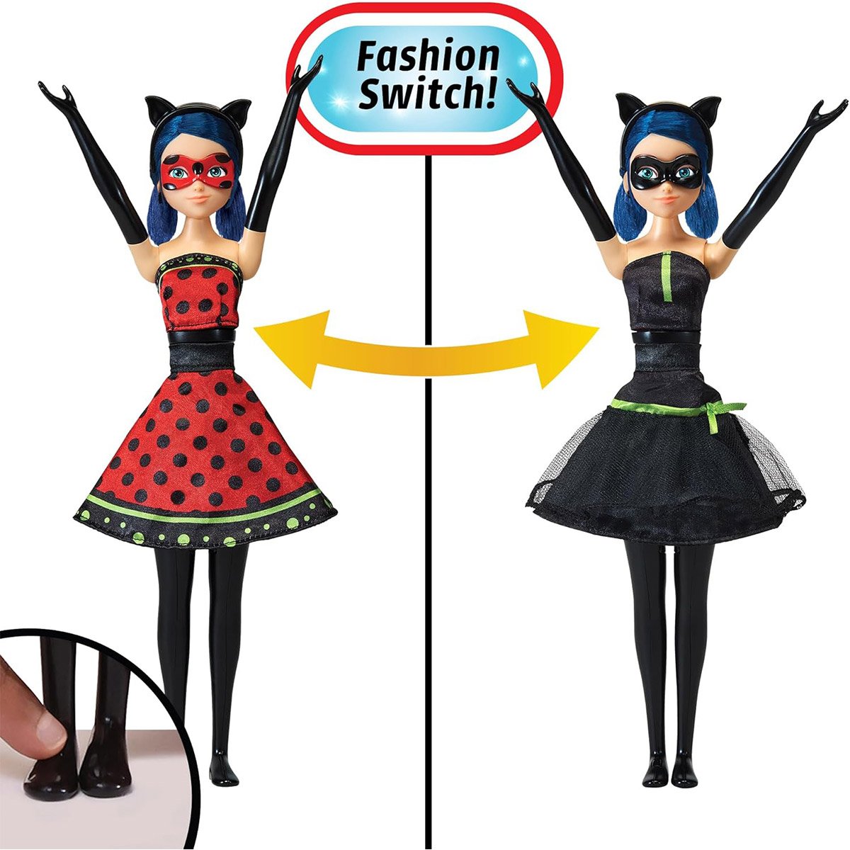 Lalka interaktywna Transformacja projektanta Seria Lady Bug Lady Bug i Super Cat Miraculous 50414 - obrazek 3