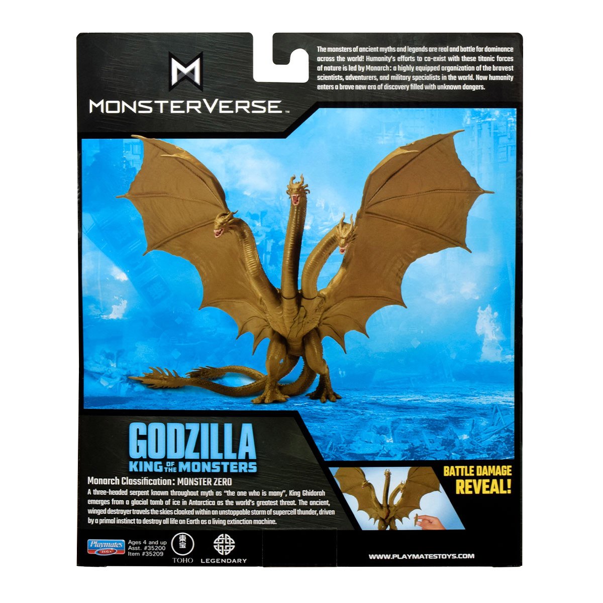 Figurka Król Ghidorah 15 cm S2 Godzilla kontra Kong 35209 - obrazek 6
