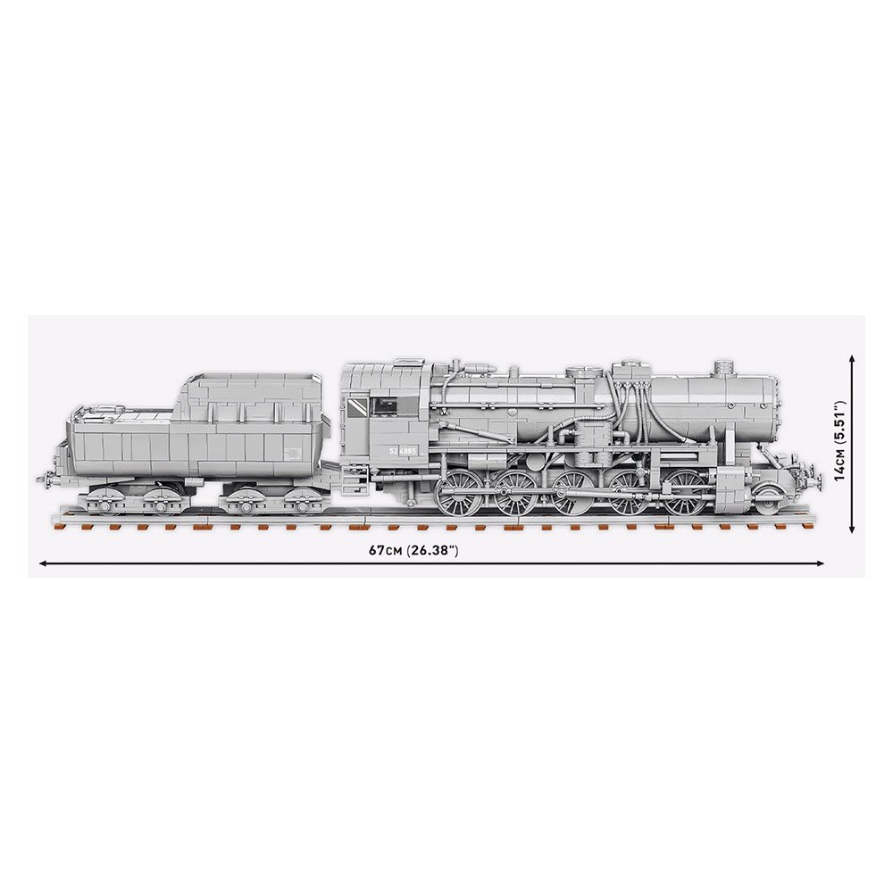 Lokomotywa Constructor COBI Kriegslokomotive Class 52 skala 1:35, 2476 części - obrazek 4