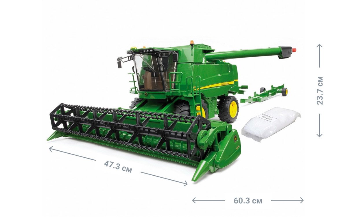 Kombajn zbożowy John Deere Kombajn zbożowy T670i Bruder 02132 - obrazek 5