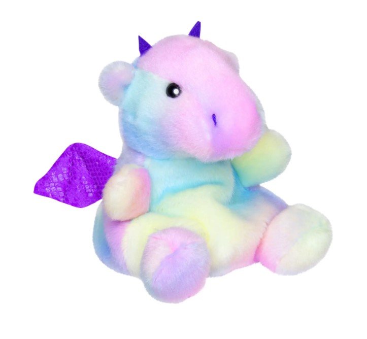 Pluszowa zabawka Aurora Palm Pals Rainbow Dragon 15 cm 220688D - obrazek 2
