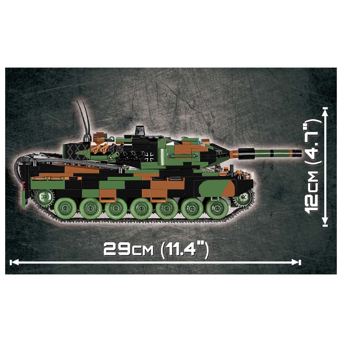 Czołg designerski Leopard 2945 części Cobi 2620 - obrazek 5