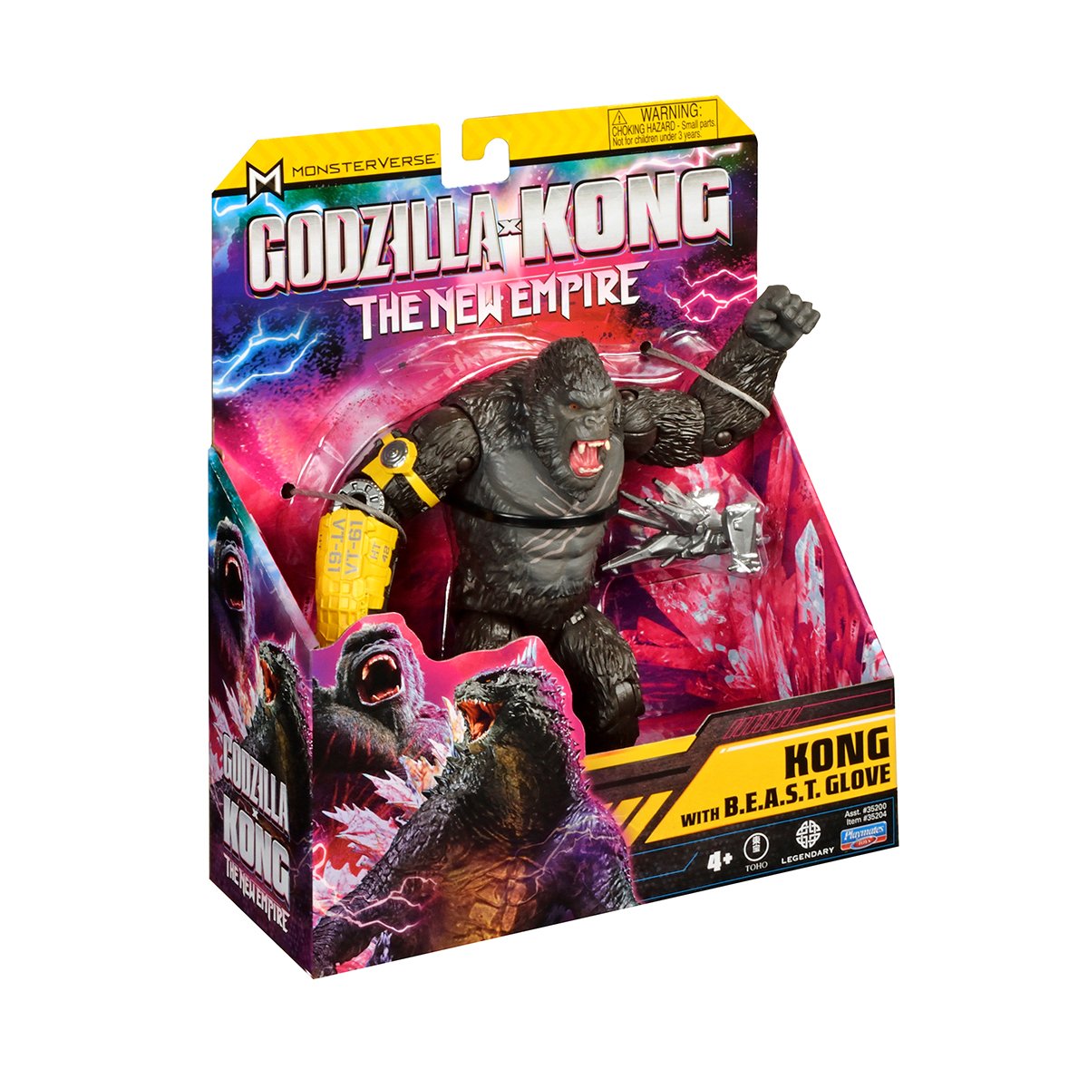 Figurka Konga ze stalową łapą 15 cm Godzilla kontra Kong 35204 - obrazek 4