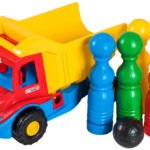 Czerwony samochód do gry w pinball „Multi truck”