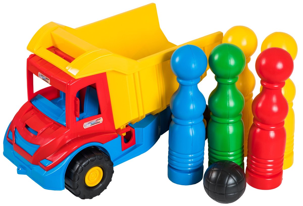 Czerwony samochód do gry w pinball „Multi truck”