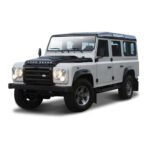 Model samochodu - Land Rover Defender 110 (różne kolory: biały, pomarańczowy metalik, 1:32) 18-43029