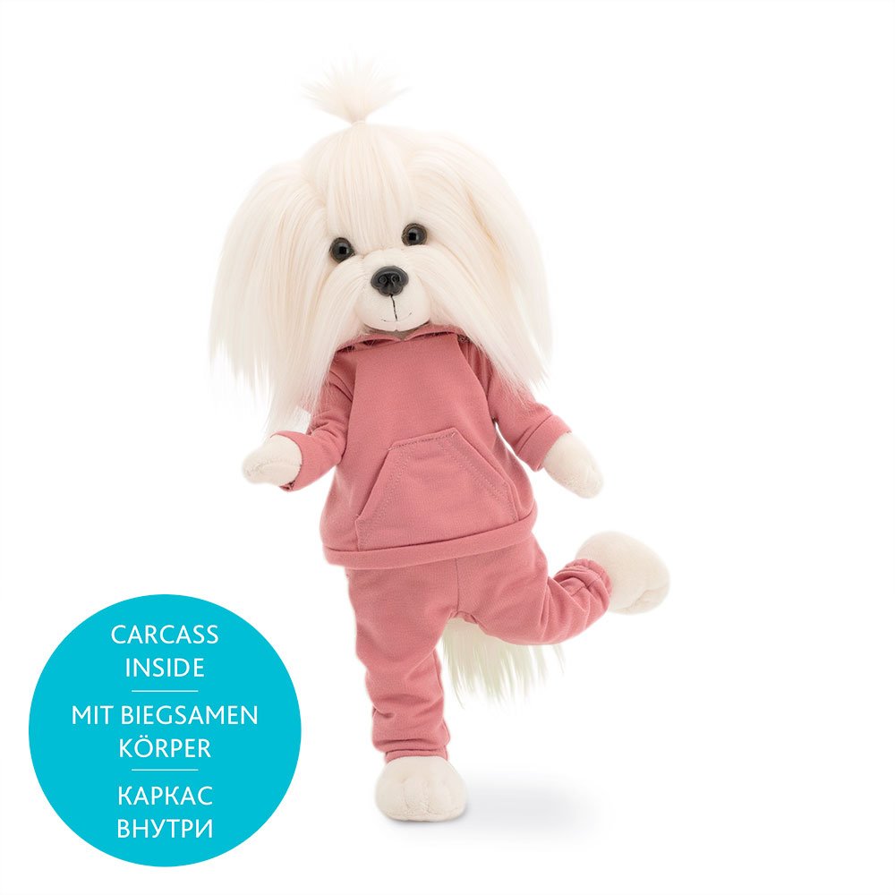 Pluszowa zabawka 37 cm Lucky Mimi Lody truskawkowe z ramką POMARAŃCZOWY Lucky Dog LD4/084 - obrazek 2