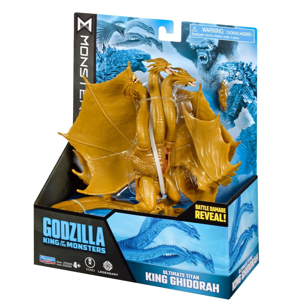 Figurka Król Ghidorah 15 cm S2 Godzilla kontra Kong 35209 - obrazek 3