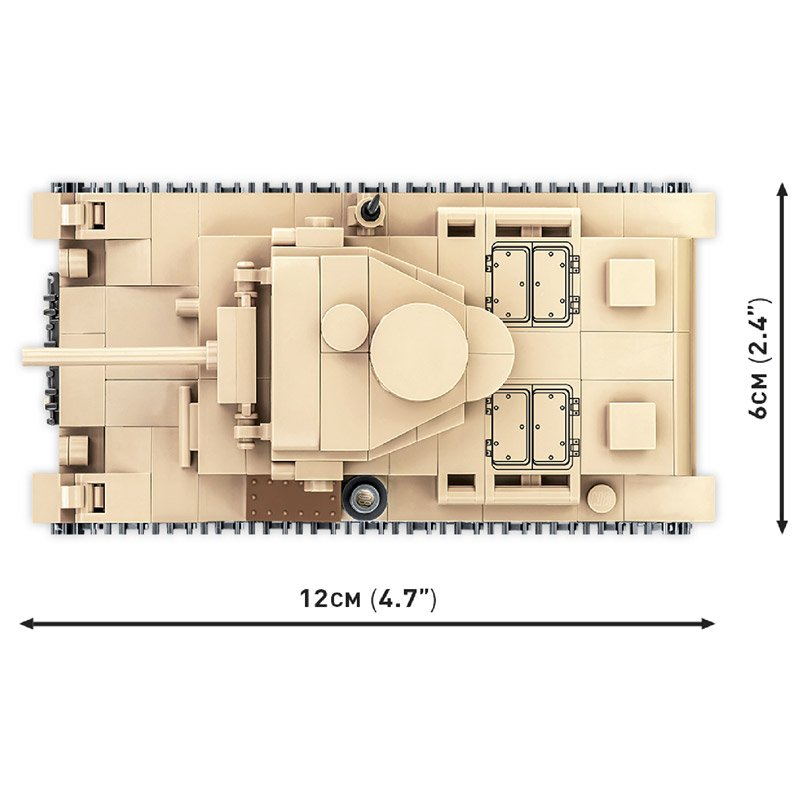 Constructor II Wojna Światowa Czołg Panzer III 292 części Cobi COBI-2712 - obrazek 4