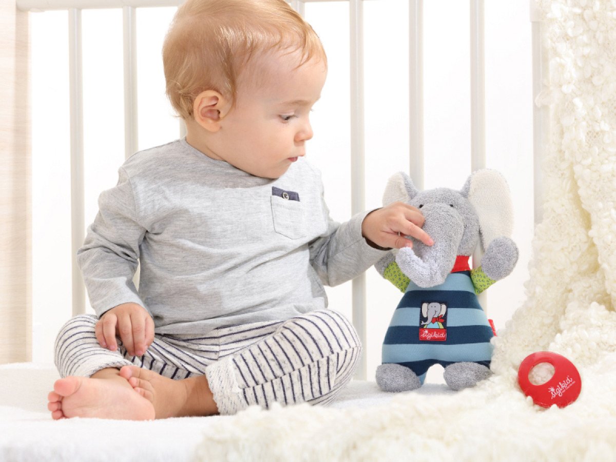 Miękka zabawka muzyczna sigikid Elephant 22 cm 48800SK - obrazek 6