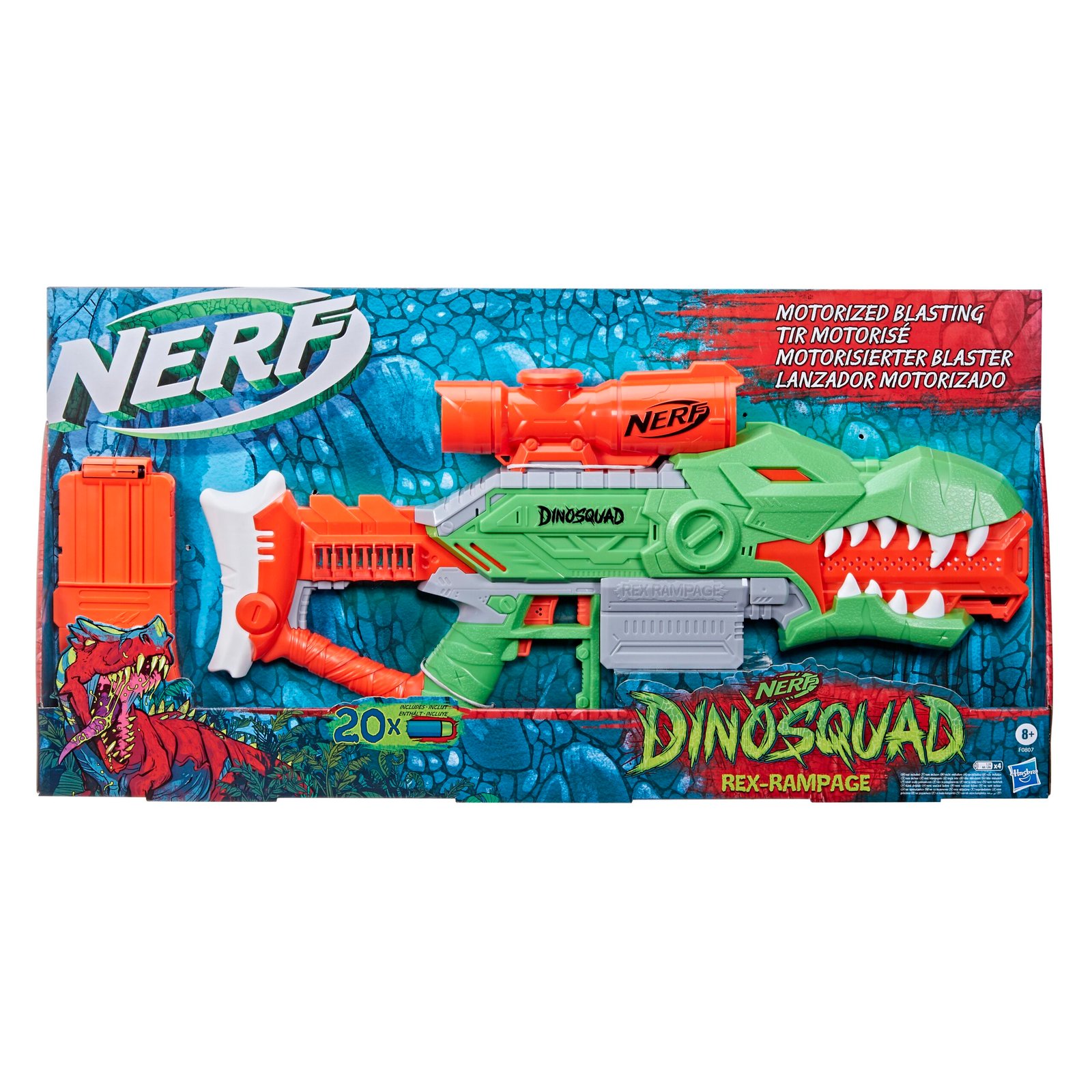 Blaster Rex Rampage Nerf Hasbro F0807 - obrazek 2