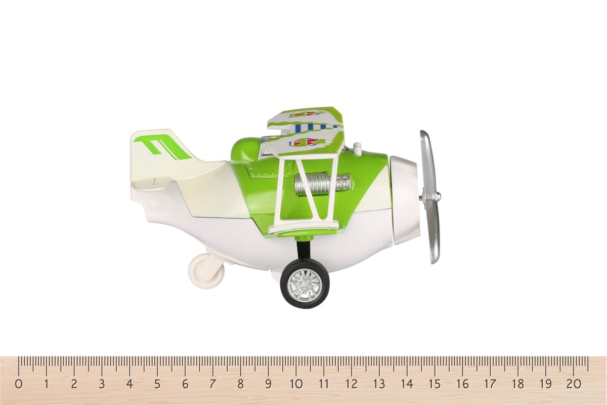 Metalowy samolot bezwładnościowy Same Toy Aircraft zielony ze światłem i muzyką SY8012Ut-4 - obrazek 3