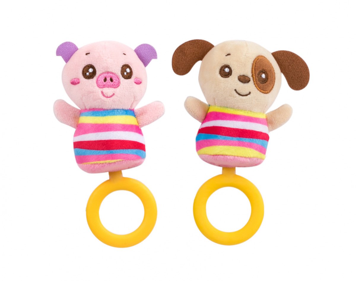 Miękka zabawka z gryzoniem pierścieniowym Piggy Baby Team 8512 - obrazek 3