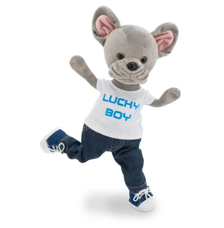 Pomarańczowy pies Lucky Maxx Pluszowa zabawka: Casual LD062 - obrazek 5