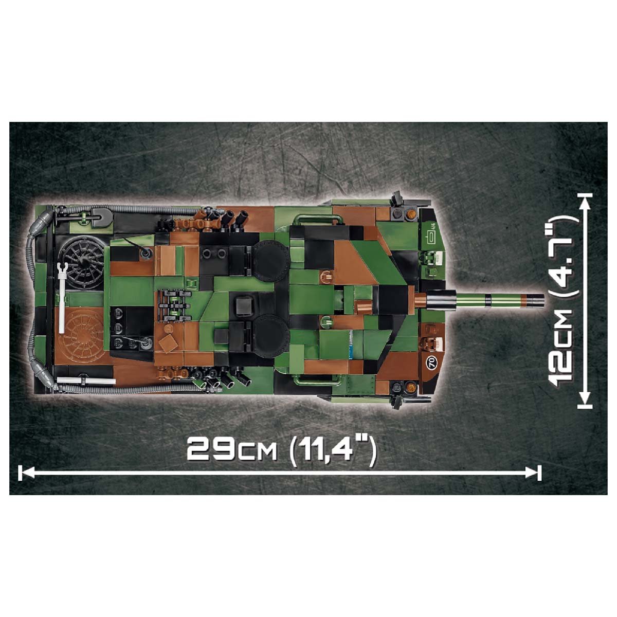 Czołg designerski Leopard 2945 części Cobi 2620 - obrazek 6