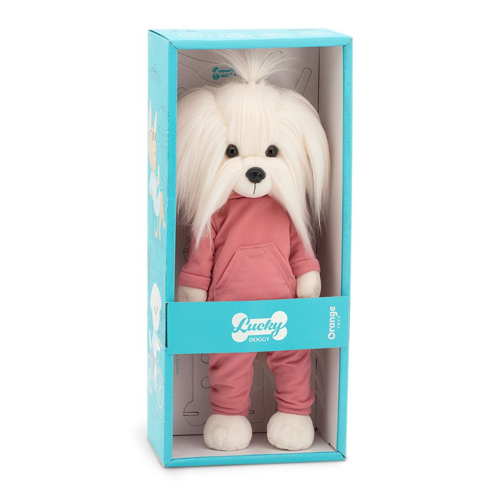 Pluszowa zabawka 37 cm Lucky Mimi Lody truskawkowe z ramką POMARAŃCZOWY Lucky Dog LD4/084 - obrazek 4