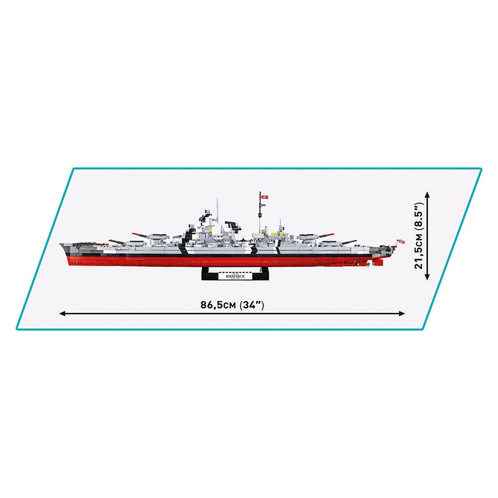 Zestaw konstrukcyjny COBI Pancernik Bismarck, skala 1:300, 2789 części - obrazek 10