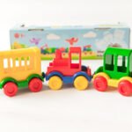 Lokomotywa parowa "Kid cars" 3 szt.