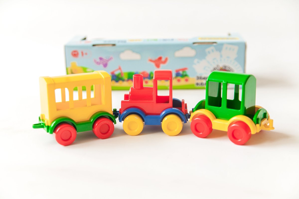 Lokomotywa parowa "Kid cars" 3 szt.
