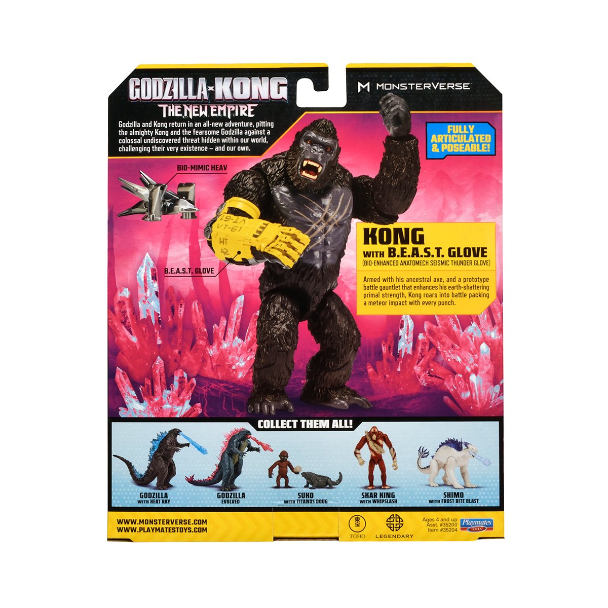 Figurka Konga ze stalową łapą 15 cm Godzilla kontra Kong 35204 - obrazek 5