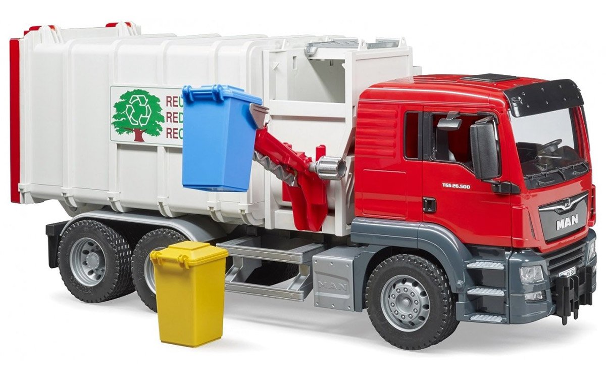 Śmieciarka MAN TGS Bruder 03761 - obrazek 2