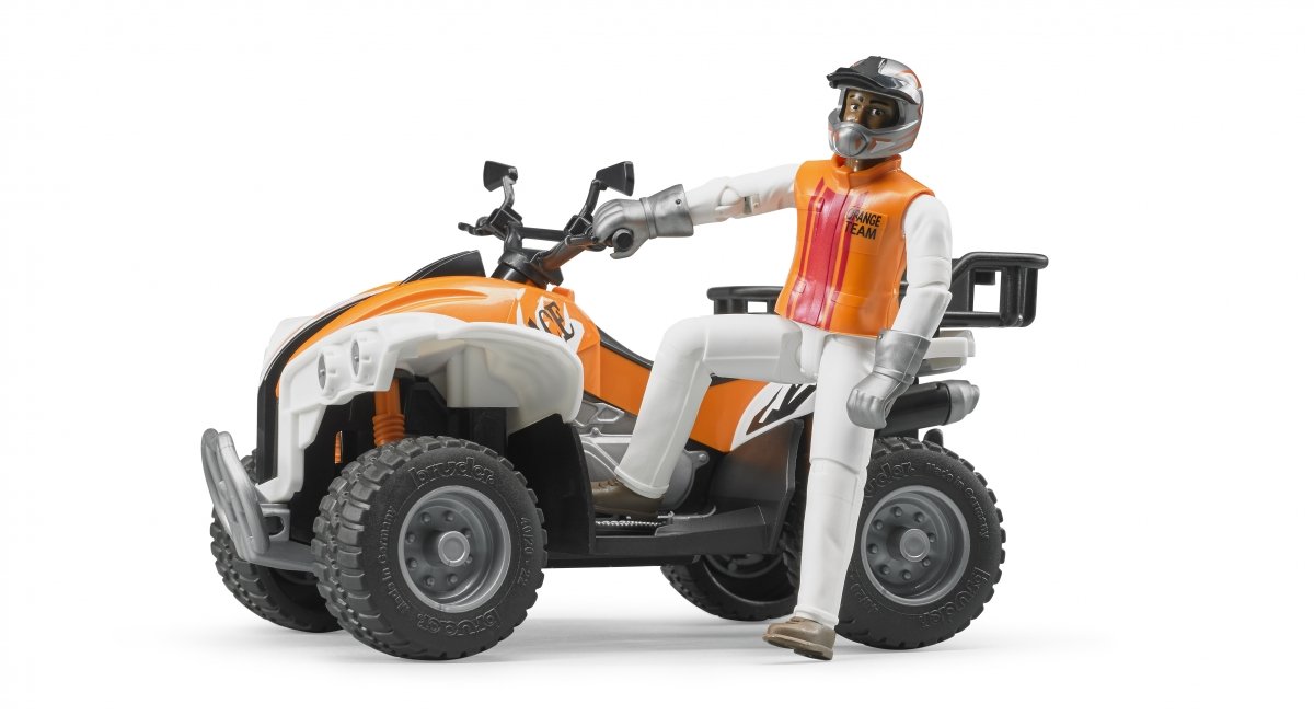 Quad + figurka kierowcy Bruder AKT-63000 - obrazek 3
